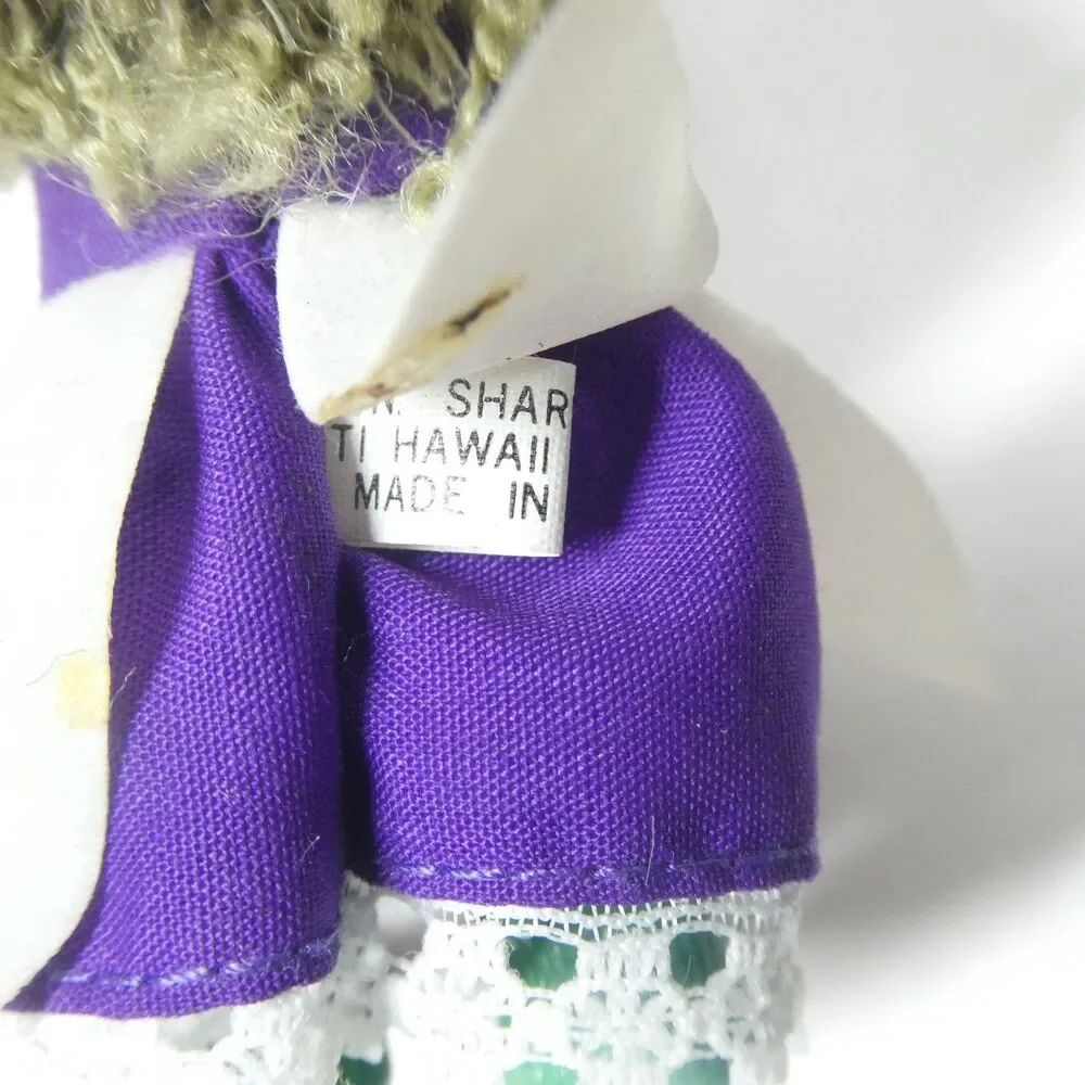 Flower Fairy Mini Doll Vintage Purple 1982 Sharpe Ltd. Korea 1980s